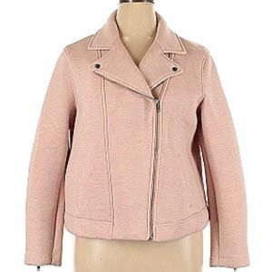 Pink Spacedye Moto Jacket